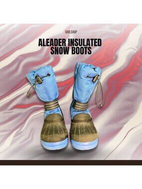 ALEADER Insulated Snow Boots For Cold Weather Protection Adjustable Fit Anti-Sli